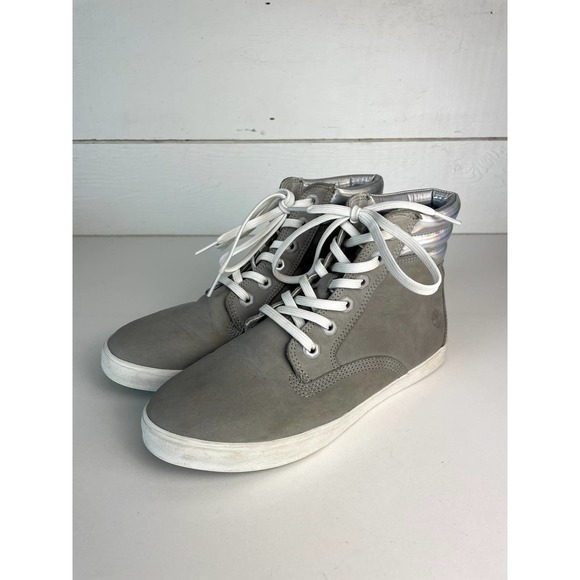 TIMBERLAND, Gray Nubuck Leather Boots, US Women's 7.5 - Picture 2 of 10